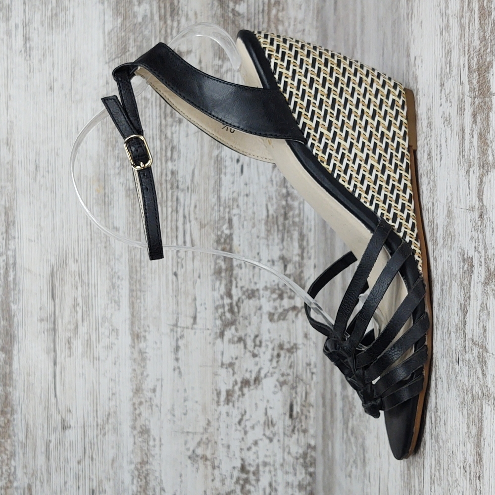 🟪NWOT Anthro Seychelles Huarache Wedge Sandal